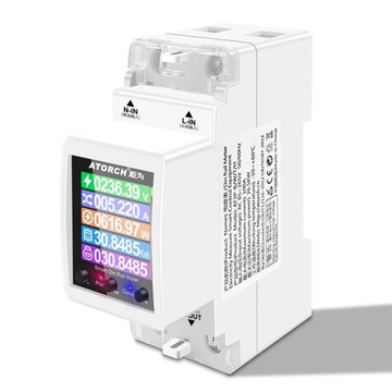 Miernik energii elektrycznej Wi-Fi Szyna DIN 35 mm