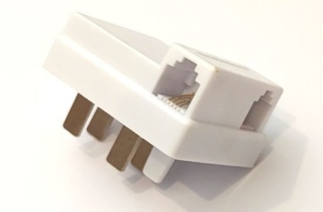 Адаптер Телефонная вилка старого типа - 2x гнезда RJ11