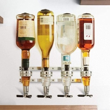 ПРОФЕССИОНАЛЬНЫЙ ДЕРЖАТЕЛЬ И ДИСПЕНСЕР ДЛЯ БУТЫЛОК ДЛЯ БАРА, НАСТЕННЫЙ ДЕРЖАТЕЛЬ, 36 X 35,3 СМ