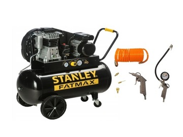 FATMAX STANLEY KOMPRESOR PASOWY 100L 10BAR 3KM + GRATIS ZESTAW PNEUMATYCZNY