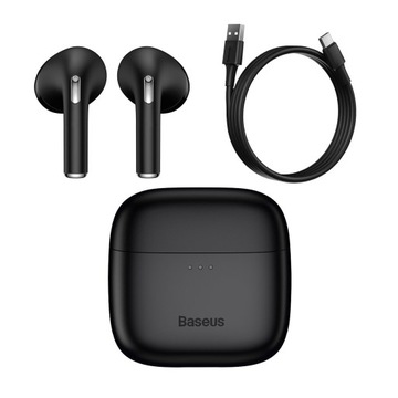 BASEUS SŁUCHAWKI BEZPRZEWODOWE DOUSZNE Bowie E8 TWS BLUETOOTH CZARNE