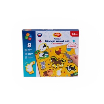 Dumel Puzzle dźwięki wokół nas Zwierzątka 12m+