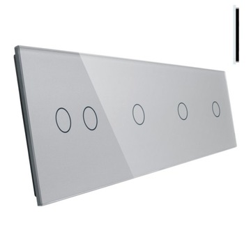 LIVOLO PANEL SZKLANY 1+1+1+2 DO WŁ. DOTYKOWY s