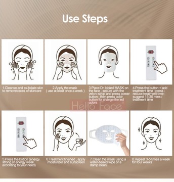 Косметическая революция против морщин в уходе за кожей Светодиодная маска