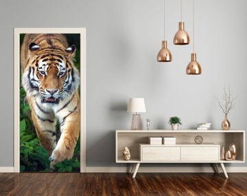 FOTOTAPETA NA DRZWI NAKLEJKA SAMOPRZYLEPNA TYGRYS