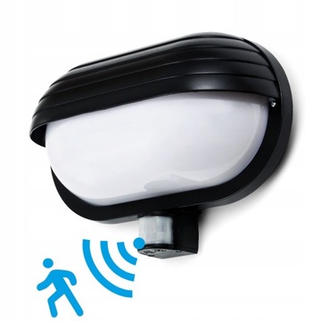 LAMPA OGRODOWA ZEWNĘTRZNA Z CZUJNIKIEM RUCHU I ZMIERZCHU E27