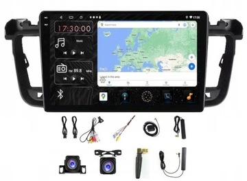 RADIO NAWIGACJA CARPLAY GPS ANDROID PEUGEOT 508 USB WIFI BT 4GB 64GB SIM