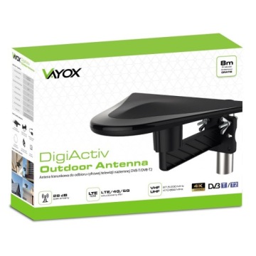 КРУГЛАЯ АНТЕННА DVB-T2 HD MUX8 ACTIVE 360 TV 4K