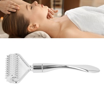 Металлический акупунктурный массажный ролик для расслабления мышц.