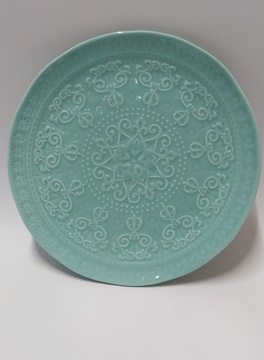 Talerz Porcelana Z Wzorem Aqua 19 cm Easy Life