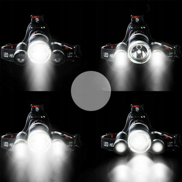 Фара HEAD LAMP 3 x LED T6 CREE 2x 18650