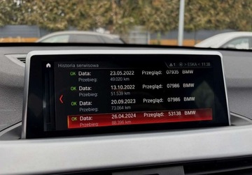 BMW X1 F48 2020 BMW X1 LIFT 2.0 D 150 KM NAVI gwarancja BEZWYPADKOWA automat Sdrive, zdjęcie 35