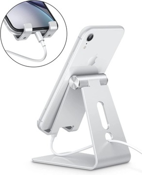 Regulowany stojak na telefon komórkowy, OMOTON Aluminium De