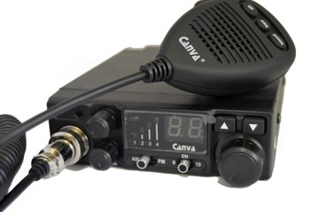 CB-радиостанция CANVA 520 12 В ASQ AM/FM + РАЗЪЕМ