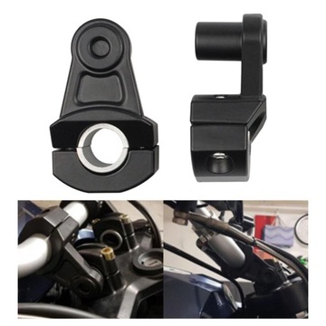 Uniwersalny adapter do montażu na kierownicy motocykla 22mm na 28mm, czarny