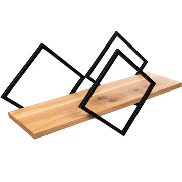 +Gratis. Półka industrialna LOFT metal deska dąb