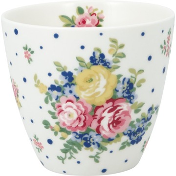 KUBEK PORCELANOWY latte Laura White Green Gate, 300 ml