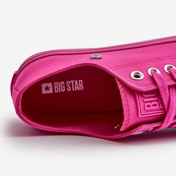 Różowe Tkanina Buty Trampki Big Star r.38