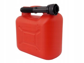 Kanister plastikowy na paliwo, 5L, czerwony