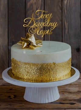 ТОППЕР Ваша любая надпись ЗОЛОТО