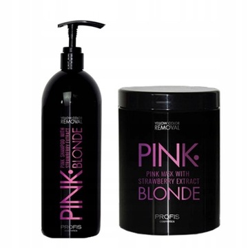 PROFIS ZESTAW RÓŻOWY PINK DO WŁOSÓW BLOND 1L + 1L