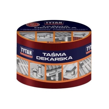 Tytan taśma dekarska czerwona 100mm x 10m