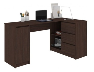 Narożne biurko szafka, szuflady wenge 155x85