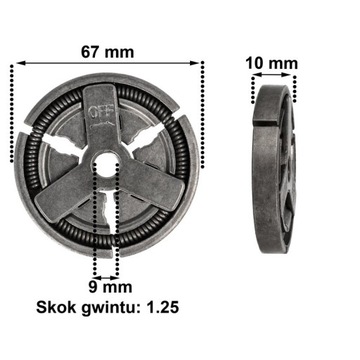 KOSZ SPRZĘGŁA BĘBEN + SPRZĘGŁO ZĘBATKA DO PIŁY SPALINOWEJ CHIŃSKIEJ ZESTAW!