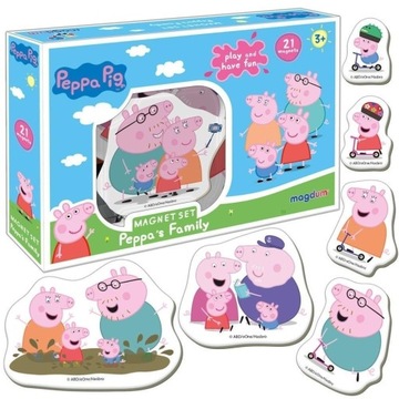 ŚWINKA PEPPA RODZINA - ZESTAW MAGNESÓW
