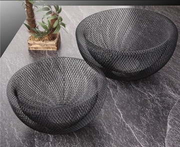 ZESTAW 3 PCS. MISEK AŻUROWYCH BLACK X105