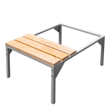 Ławeczka pod szafkę BHP skręcana metalowa 60x80x43 cm Mega-M