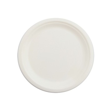 Talerz z trzciny cukrowej duży okrągły 26cm 50szt