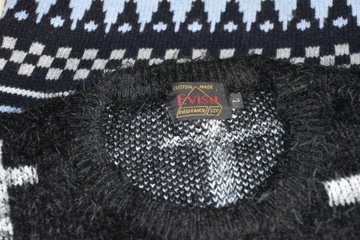 Evisu Ranch Custom Made мужской свитер L крестообразной вязки из мохера