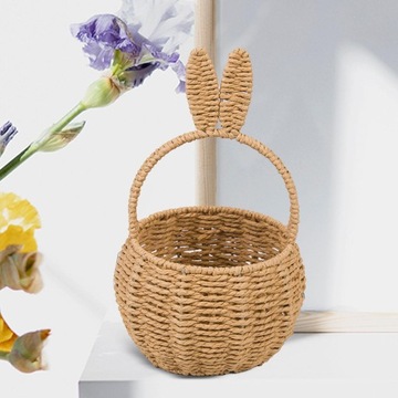 Пасхальная корзина для конфет для хранения подарков Пасхальное украшение в милом стиле E