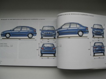 RENAULT MEGANE I 1999-2002 польская цветная инструкция, оригинал 2000 г.