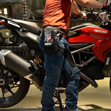 Мотоциклетная сумка на бедро, бедро, ногу, пояс, 1л.