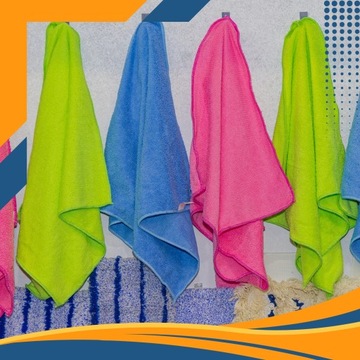 12x МЯГКАЯ КУХОННАЯ ТКАНЬ ИЗ МИКРОФИБРЫ 30х30см ВЫСОКОГО КАЧЕСТВА