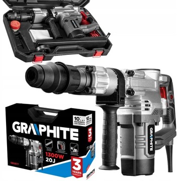 МОЛОТОК ДЛЯ РАЗРУШЕНИЯ ГРАФИТА SDS Max 1300 Вт 58G877