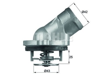 TERMOSTAT TI 45 87D MAHLE