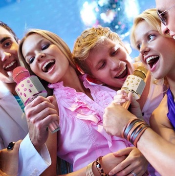 MIKROFON DLA DZIECI BEZPRZEWODOWY KARAOKE BLUETOOTH GŁOŚNIK NA PREZENT