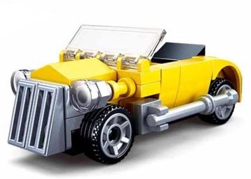 KLOCKI SLUBAN ŻÓŁTY CABRIOLET SAMOCHÓD AUTO