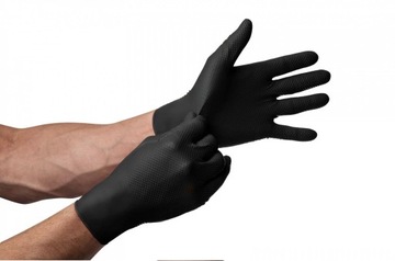 GO GRIP очень прочные нитриловые перчатки.