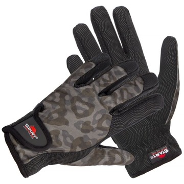 Rękawiczki jeździeckie ocieplane START cza/ziel XL