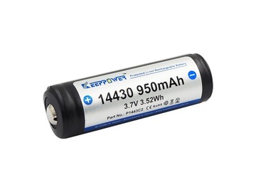 Akumulator Keeppower 14430 950 mAh 3,6 -3,7V (PCB)