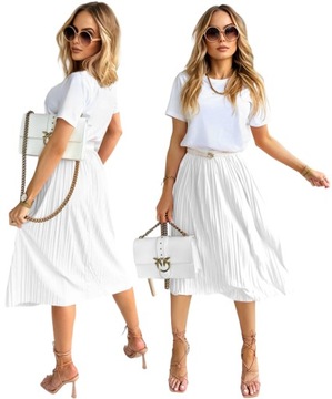 SPÓDNICA DAMSKA PLISOWANA efektowna modna