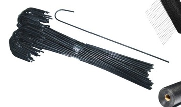 SZPILKI Kołki Kotwy Metalowe DO Mocowania AGROTKANINY AGROWŁÓKNINY 25cm !