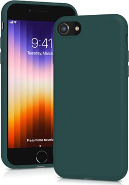 ETUI SILIKONOWE DO IPHONE 7 8 SE 2020 2022 ZIELONE MATOWE