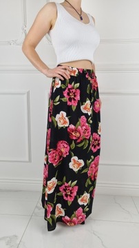 ЖЕНСКАЯ ЮБКА ДО ЩИЛИЩА С ЦВЕТАМИ - ЦВЕТА