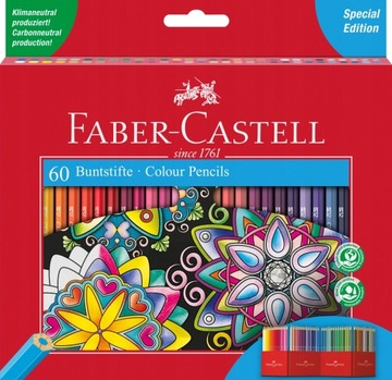 Карандаши Faber-Castell Castle, 60 цветов