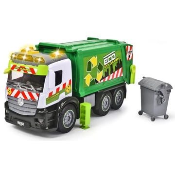 DICKIE TOYS CITY MERCEDES-BENZ МУСОРОВОЗ МУНИЦИПАЛЬНЫЙ ТРАНСПОРТ СВЕТ И ЗВУК